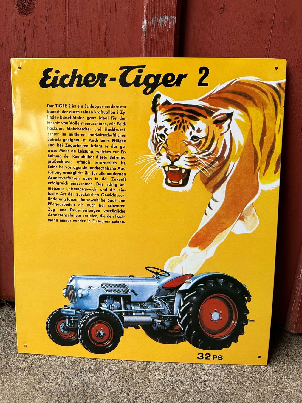 Insegne: Eicher tiger diesel schlepper Traktor Oldtimer – Nuovo (secondo la descrizione) da Reinach AG venduto da rares75