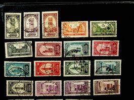 AFRIQUE MAROC TIMBRES OBLITÉRÉS 1923-1930 /JT36
