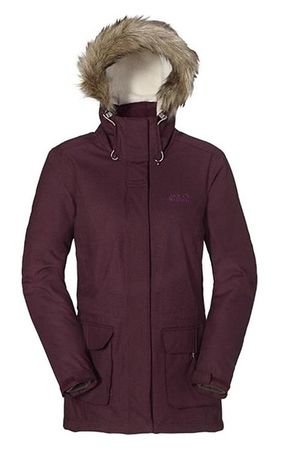 Jack Wolfskin Texapore Damen-Parka, Gr. XL (eher L) Dark Ber