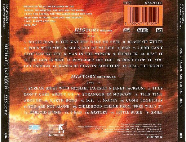 CD: Jackson Michael: HIStory - Past, Present And Future - Book I – Nuovo (secondo la descrizione) da Steinhausen venduto da Vilivinili 1
