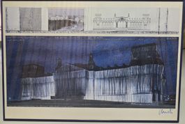Christo.  "Wrapped Reichstag" handsigniert 102x70cm