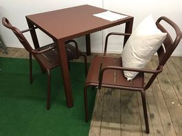 emu Nova Bistrotisch + 2 emu Star Gartensessel, SET komplett