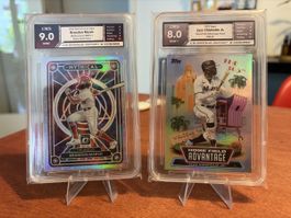 2 MLB Karten - Brandon Marsh & Jazz Chisholm Jr. - stylisch!