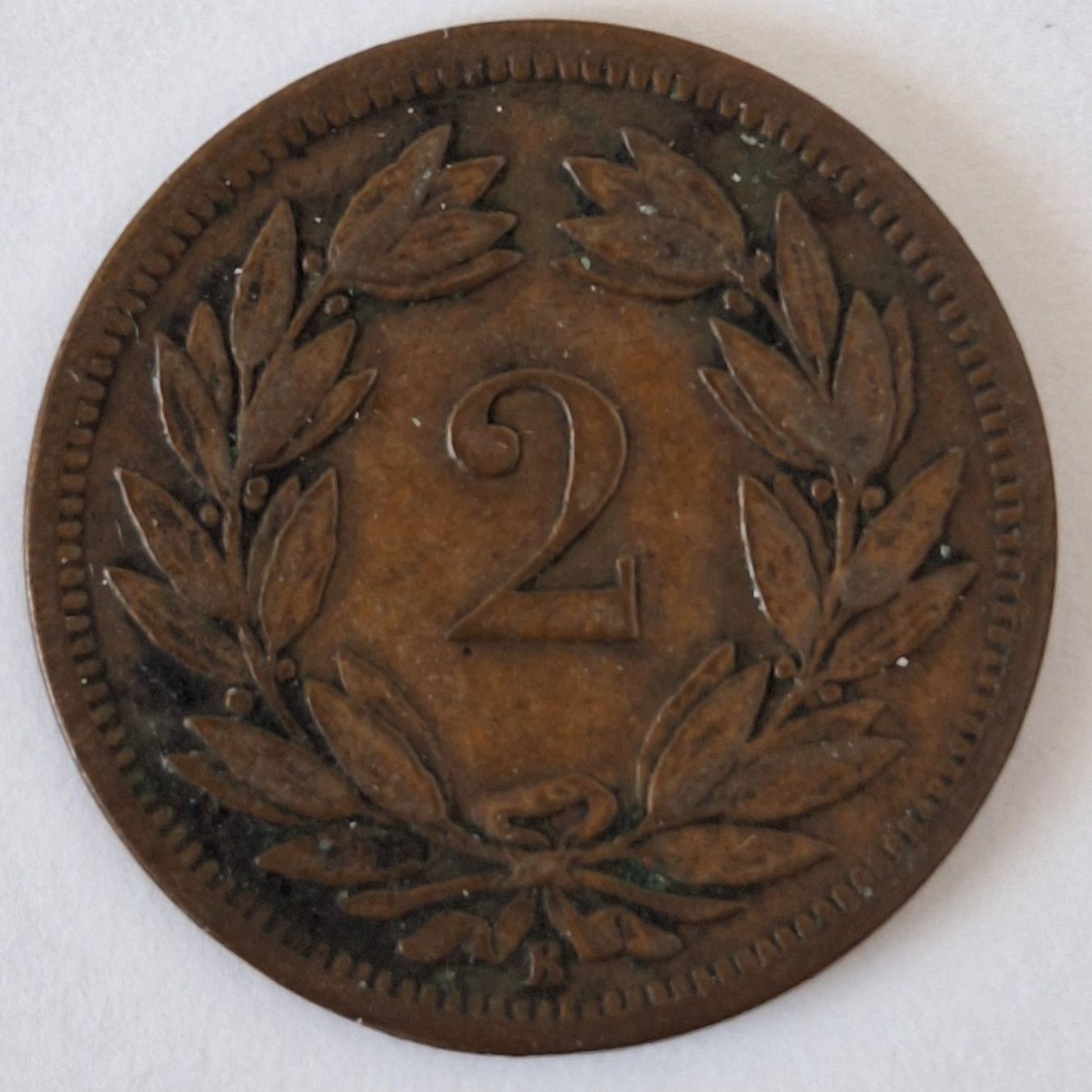 Tutti le monete: 2 Rappen 1886 Cu-Sn; vz – Usato da Niederweningen venduto da 19bomaso61 1