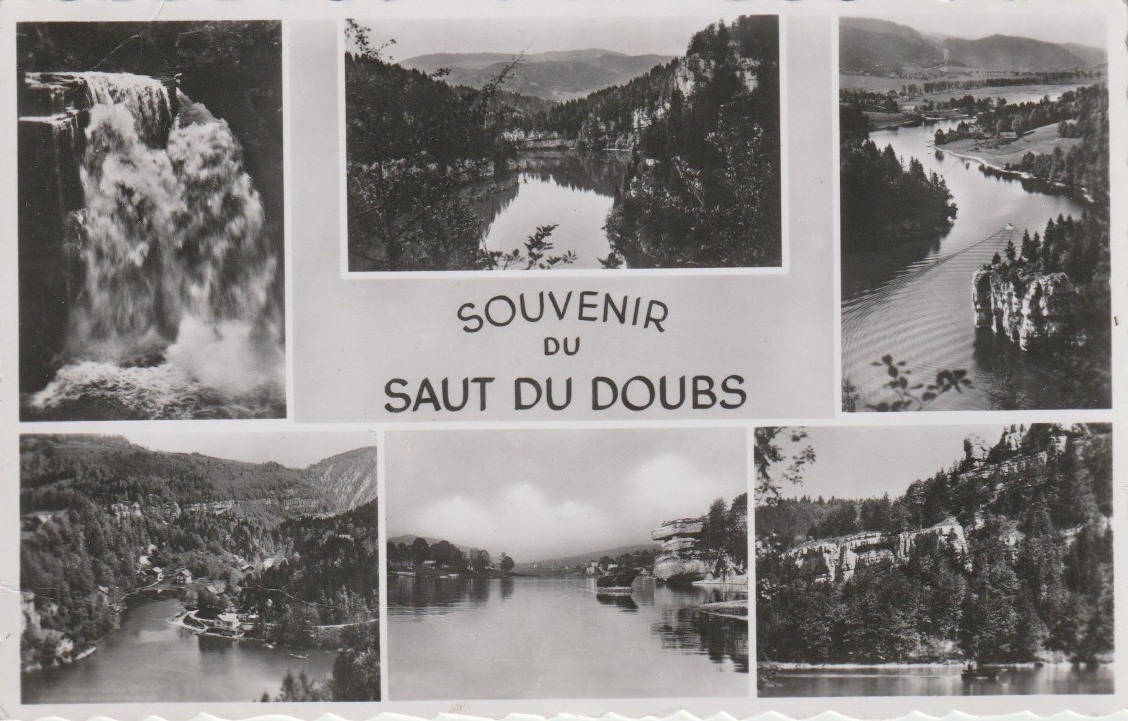 Cartoline postali: VD 117 Souvenir du  Saut du Doubs, 1955 – Usato da Freienbach venduto da Bhaltis