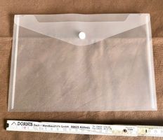Klare Druckknopfmappe