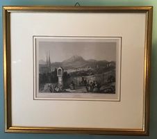 Stahlstich Luzern gegen den Pilatus 1836 von Henry Winkles