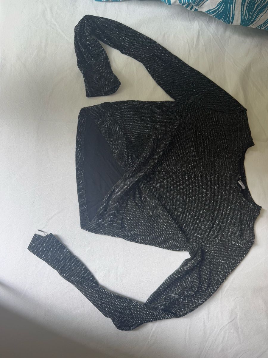Tops: Top donna nero glitterato taglia S  – Gebraucht aus Lugano von ari_2v6v 5