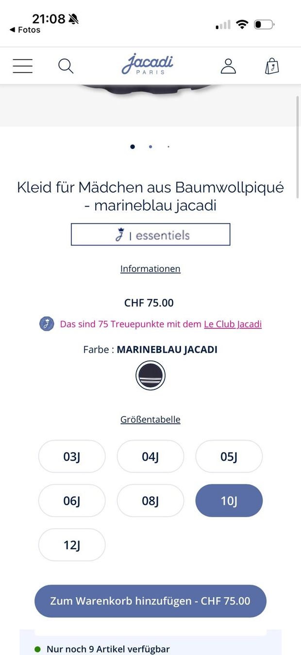 Jacadi Kleider & Röcke: Jacadi Mädchen Kleid  Grösse 10J neu – Neu und originalverpackt aus Zumikon von Stefan3535 1