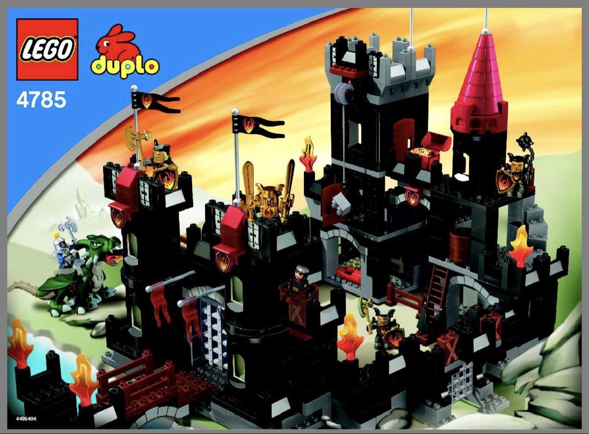 Lego Duplo schwarze Ritterburg Set 4785 komplett (Gebraucht) in ...