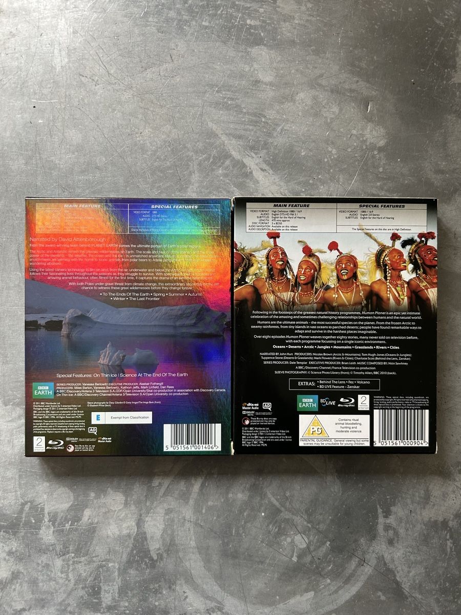Tutti i DVDs: frozen planet / human planet - BBC Earth Bluray Set – Usato da Winterthur venduto da lenolson 1