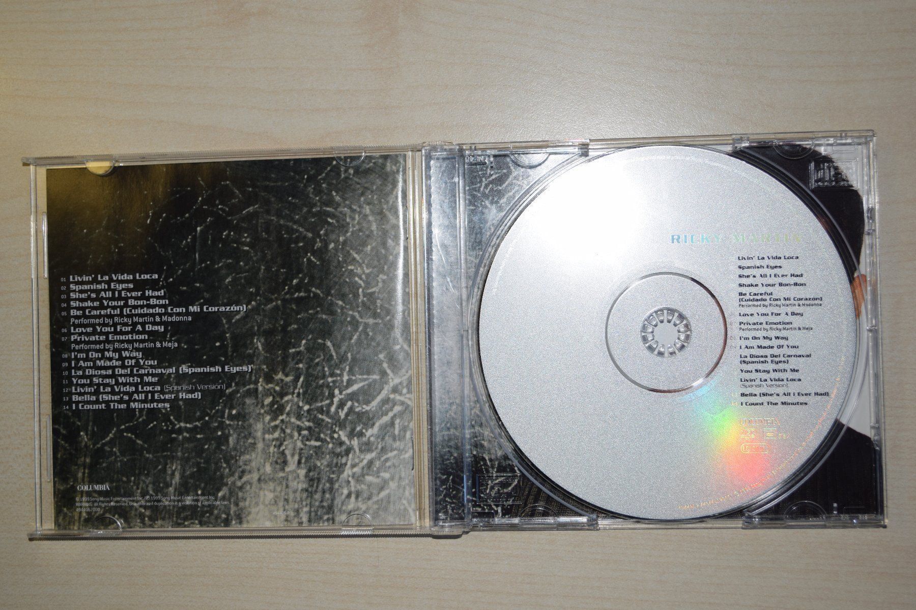 CD: RICKY MARTIN (216) – Usato da Reutigen venduto da DONDON55 3
