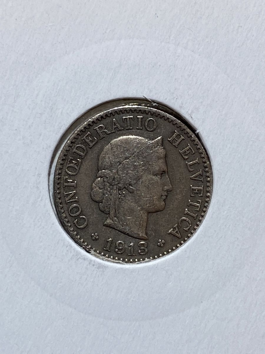 Tutti le monete: Suisse - 5 centimes - 1913 – Usato da Payerne venduto da Mike1682 1