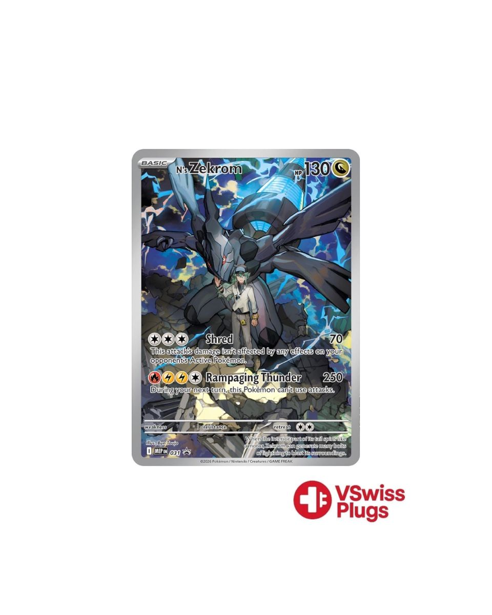 Pokémon Sammelbilder & Trading cards: Zekrom de N [Sealed] 031 FR – Neu und originalverpackt aus Conthey von Vswissplugs.com