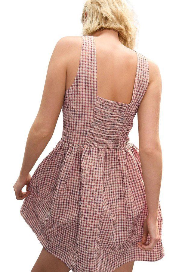 Next Kleider: Next Kleid weiss kariert 40 Baskentaille – Neu (gemäss Beschreibung) aus Liebefeld von Ochotona 6