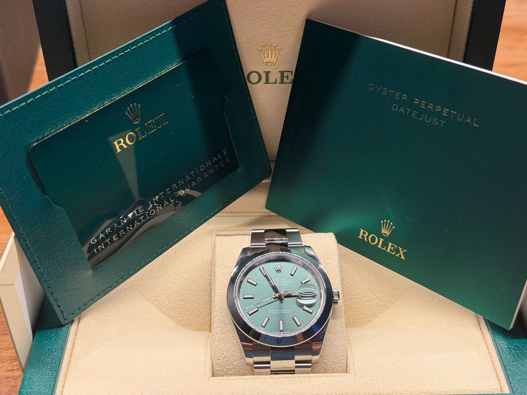 Rolex Orologi: Rolex Datejust 41mm Oyster green – Usato da Aarau venduto da trader1000 5