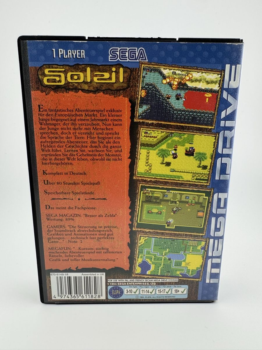 Sega Spiele: Soleil DE PAL CIB - Mega Drive – Gebraucht aus Alle von retrokaz 2