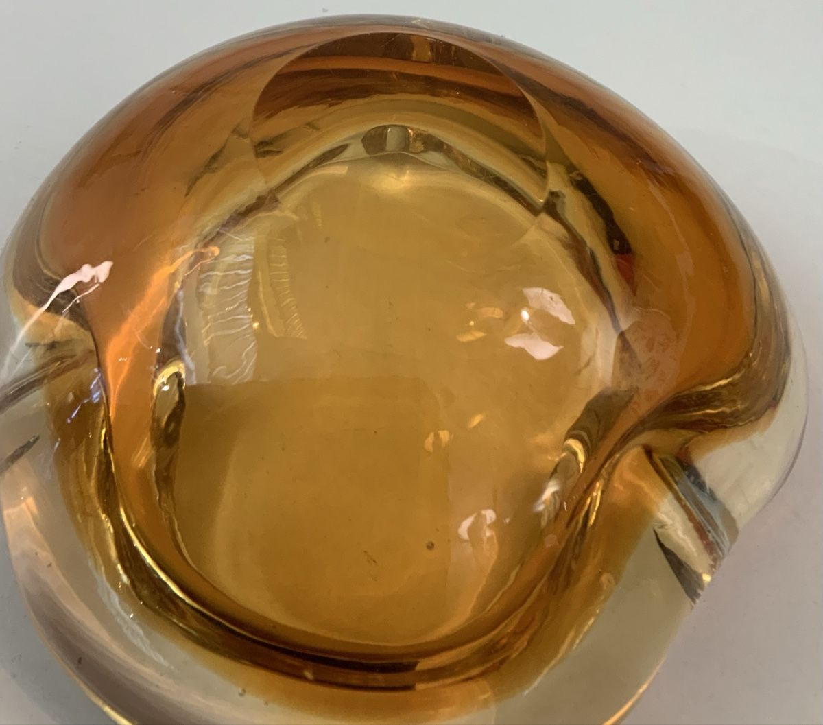 Murano Portacenere: Cendrier/vide poche en verre Cognac – Usato da rolle venduto da Tontonjulot 3