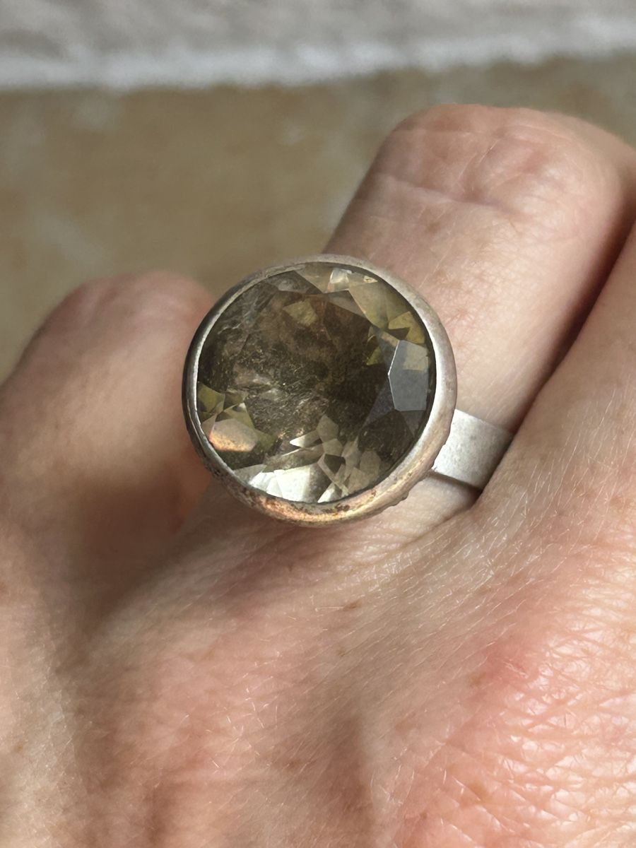 Anelli: Vintage Silberring Rauchquarz, Gr 54 – Usato da Laufen venduto da Bellavitaboom 6