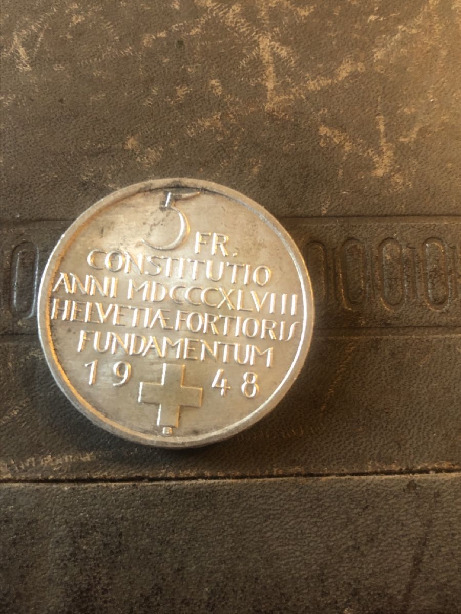 Tutti le monete: 5 Franken Gedenkmünze 1948 – Nuovo (secondo la descrizione) da Mühlethal venduto da nyffeler2815 1
