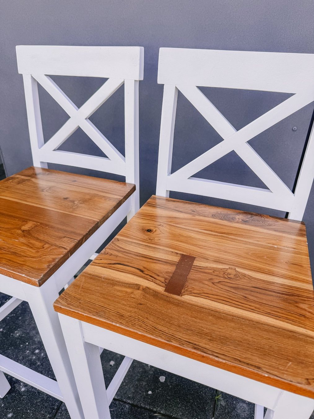 Seggioloni: 2 Hochstühle Barhocker Landhausstil – Usato da Lyssach venduto da Nisa 2