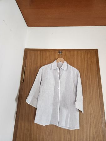 Chemise Edoardo de Giorgi 100% lin taille L beige