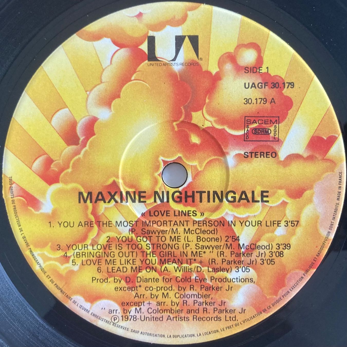 Schallplatten: MAXINE NIGHTINGALE - LOVE LINES – Gebraucht aus Poliez-Pittet von Newtown-Records 2