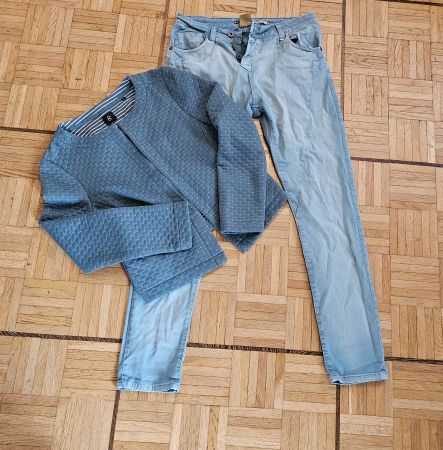 Frühlings Outfit: BIBA Blazer und Please Jeans Gr. S