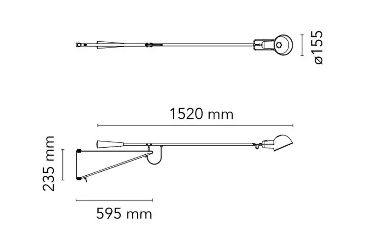 Flos Lampade: FLOS 265 Small Chromatica Wandleuchte – Usato da Horn venduto da Ruf_Des 1