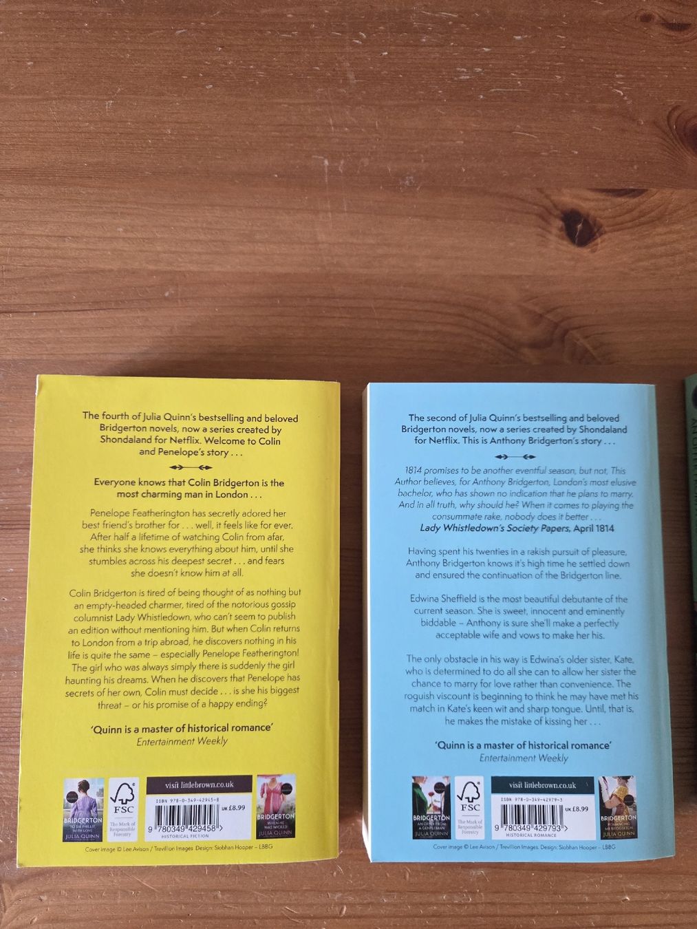 Libri: Bridgerton Band 1,2,3,4 Englisch – Usato da Gais venduto da ha-sa99 1