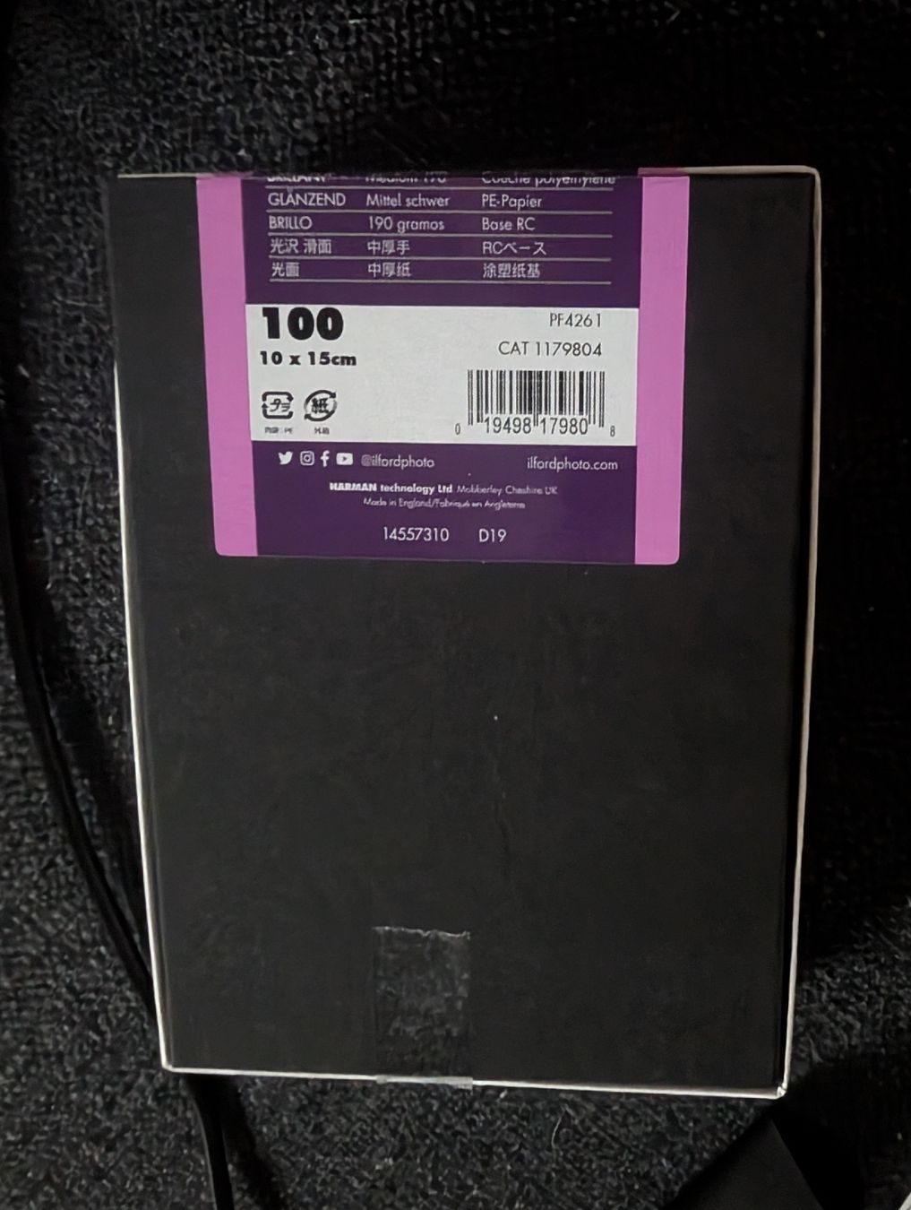 Ilford Laboratorio & Camera oscura: Ilford MGRC Multigrade RC Deluxe Paper, 10x15cm – Usato da Hünenberg See venduto da SpecialEditionGaming 1