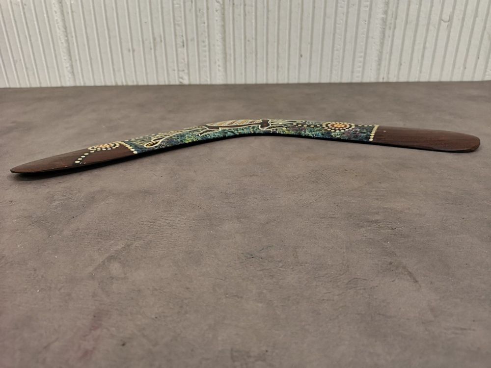 Holz Bumerang Für Outdoor Spaß - Handgefertigter Werbumerang In Orange Für Kinder Ab 8 Jahren