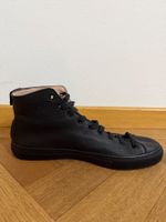 Sneakers alte in pelle nera, taglia 8 -Look Invernale!