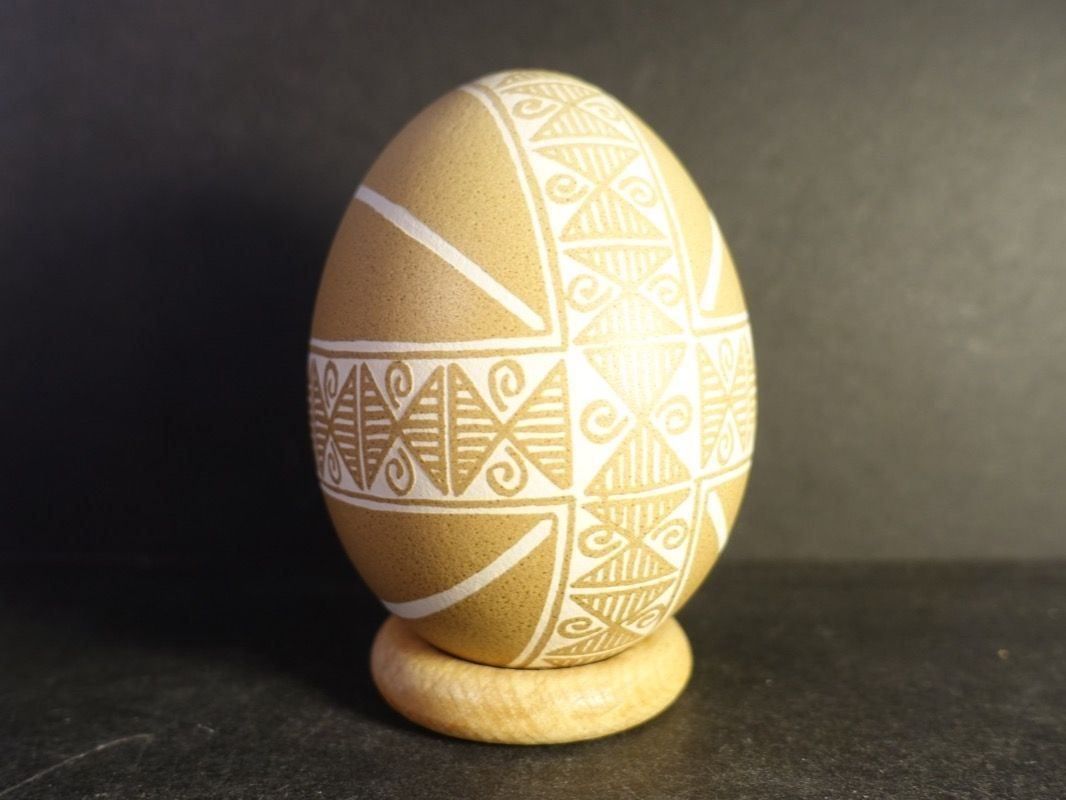 Toutes les décorations: Künstler Osterei mit Eule Azteken – D'occasion à Russikon par Eulenfeder 2