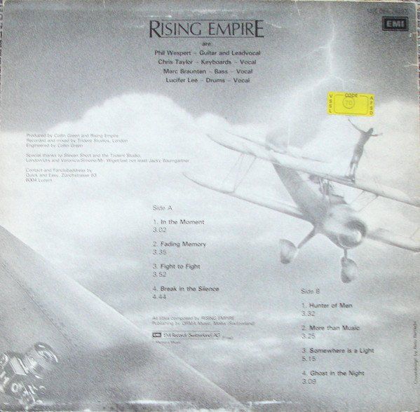 Dischi in vinile: LP RISING EMPIRE - In the moment – Usato da Bettlach venduto da galileo-records 1