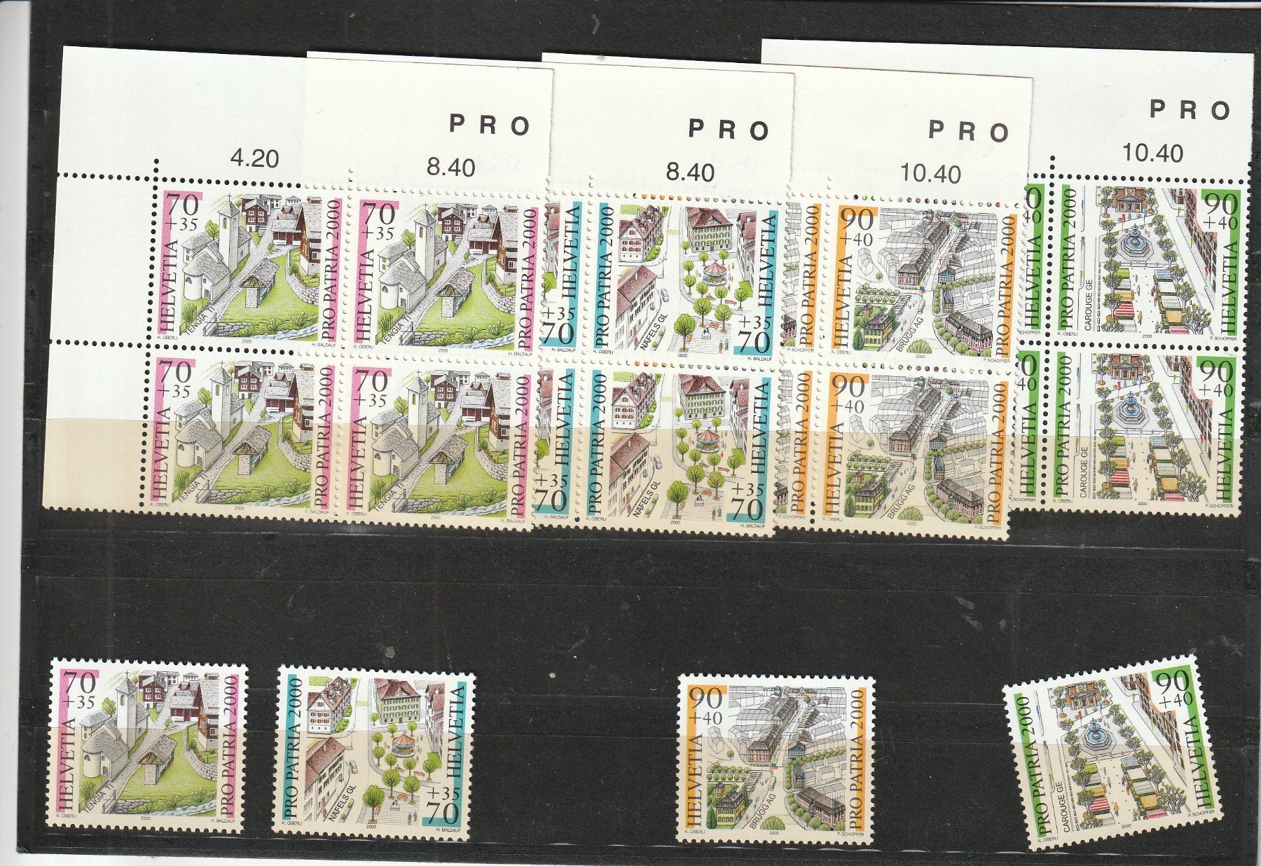 Alle Briefmarken: Schweizer Frankaturwaren Sondermarken Rayon Block – Gebraucht aus Rupperswil von Ema10 1
