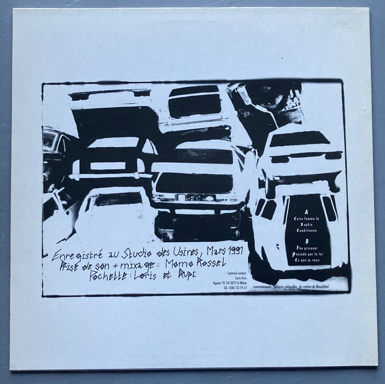 Dischi in vinile: CARTRASH - CARTRASH – Usato da Poliez-Pittet venduto da Newtown-Records 1