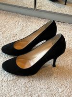 Escarpins en daim noir made in Italy taille 38