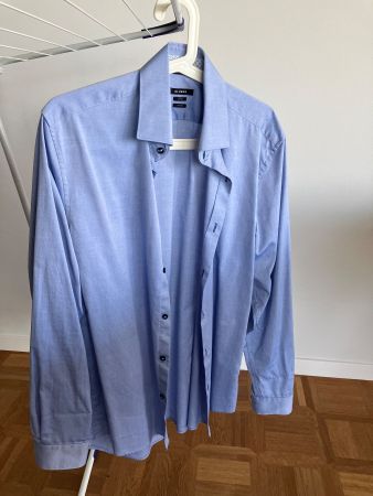 Herren Hemd Globus hellblau Grösse 39 guter Zustand
