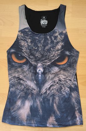 Cupcake Cult Tanktop mit Eulen-Motiv, Grösse S - Emo, Punk