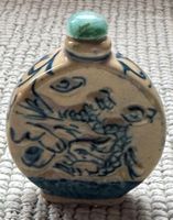 Opiumflasche Keramik Drache chinesisch Alter unbekannt