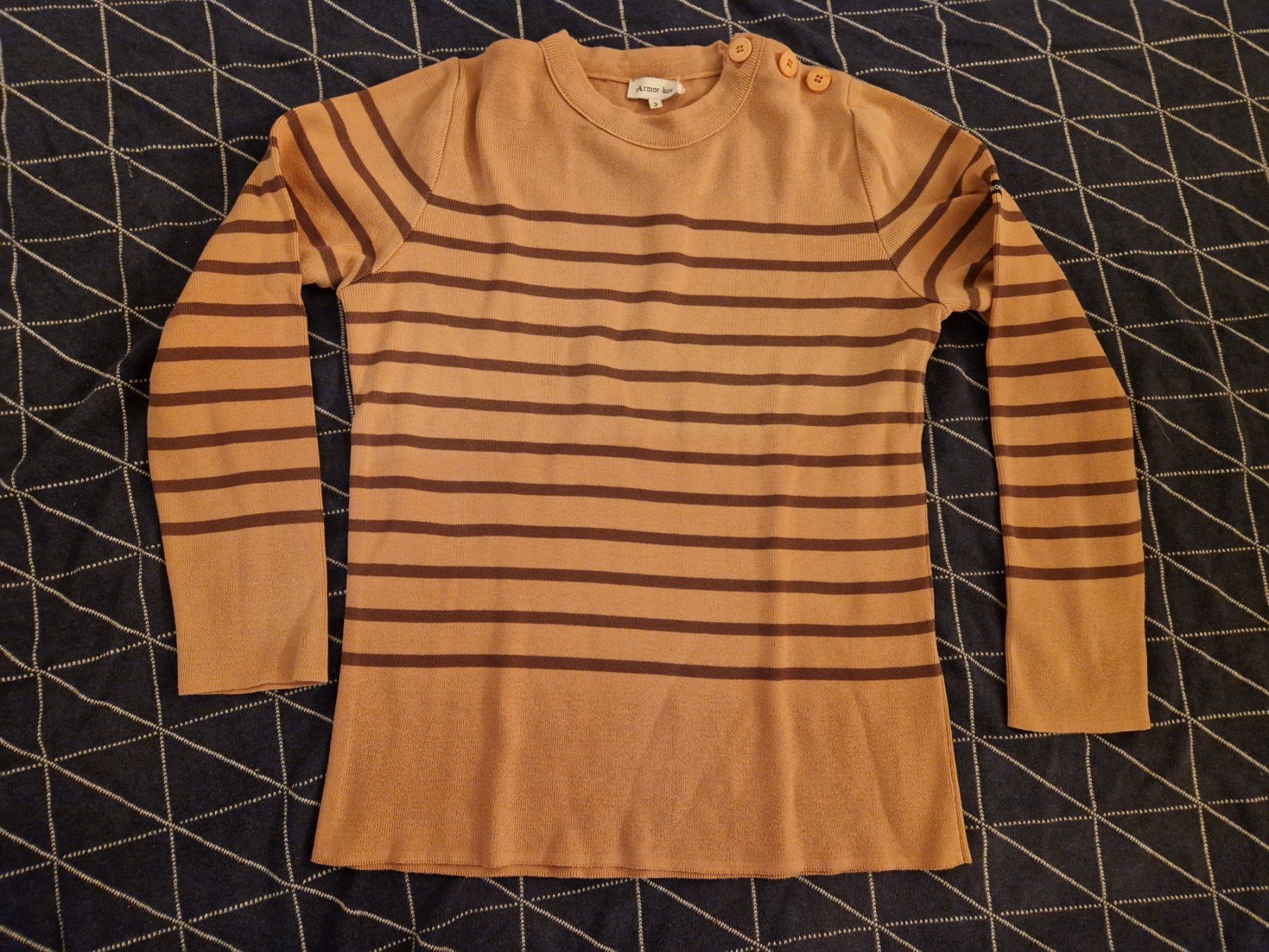 Maglioni & Felpe: Armor-lux Herbstpullover Gr. 3 gestreift rosa – Usato da MUEHLAU venduto da ibo_5c7d