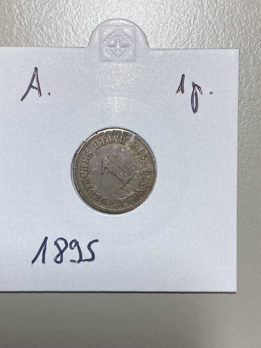 Tutti le monete: Allemagne - 1 pfennig - 1895 – Usato da Payerne venduto da Mike1682