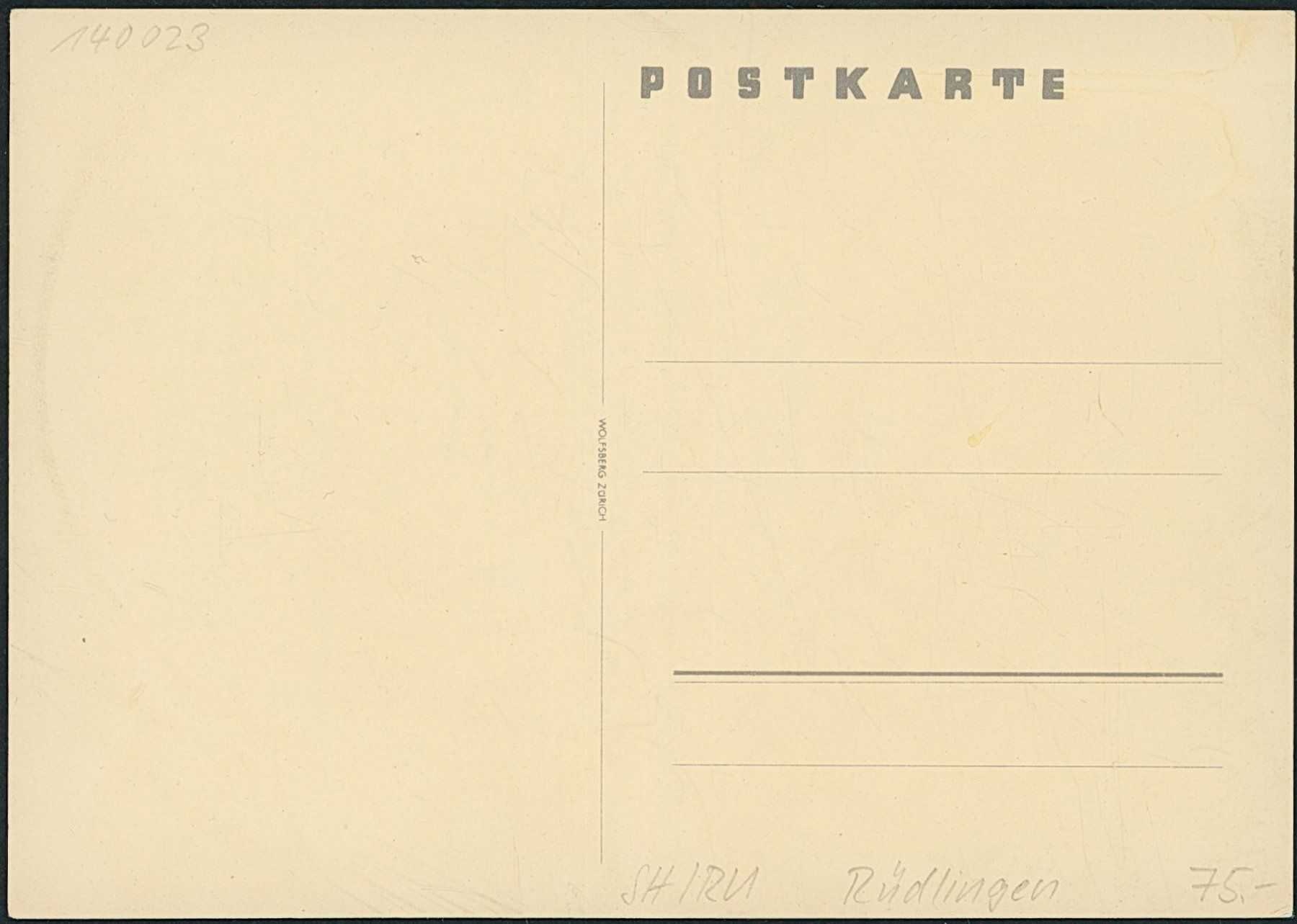 Cartes postales: SH Rüdlingen – Neuf (Voir description) à Schindellegi par masutka7 1