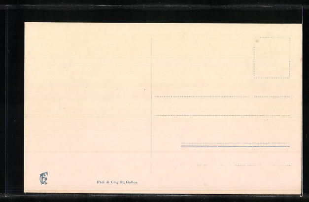 Cartoline postali: AK Gonten, Ortspartie mit Kirche – Usato da Berlin venduto da bartko-reher 1