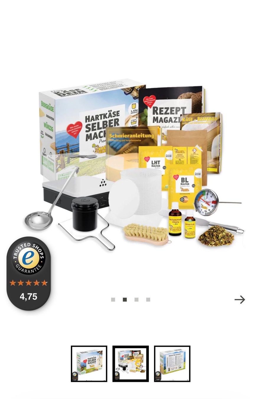 Bastelsets: Hartkäse selber machen Set Neu – Neu und originalverpackt aus Samnaun-Compatsch von obe_8hyy 1