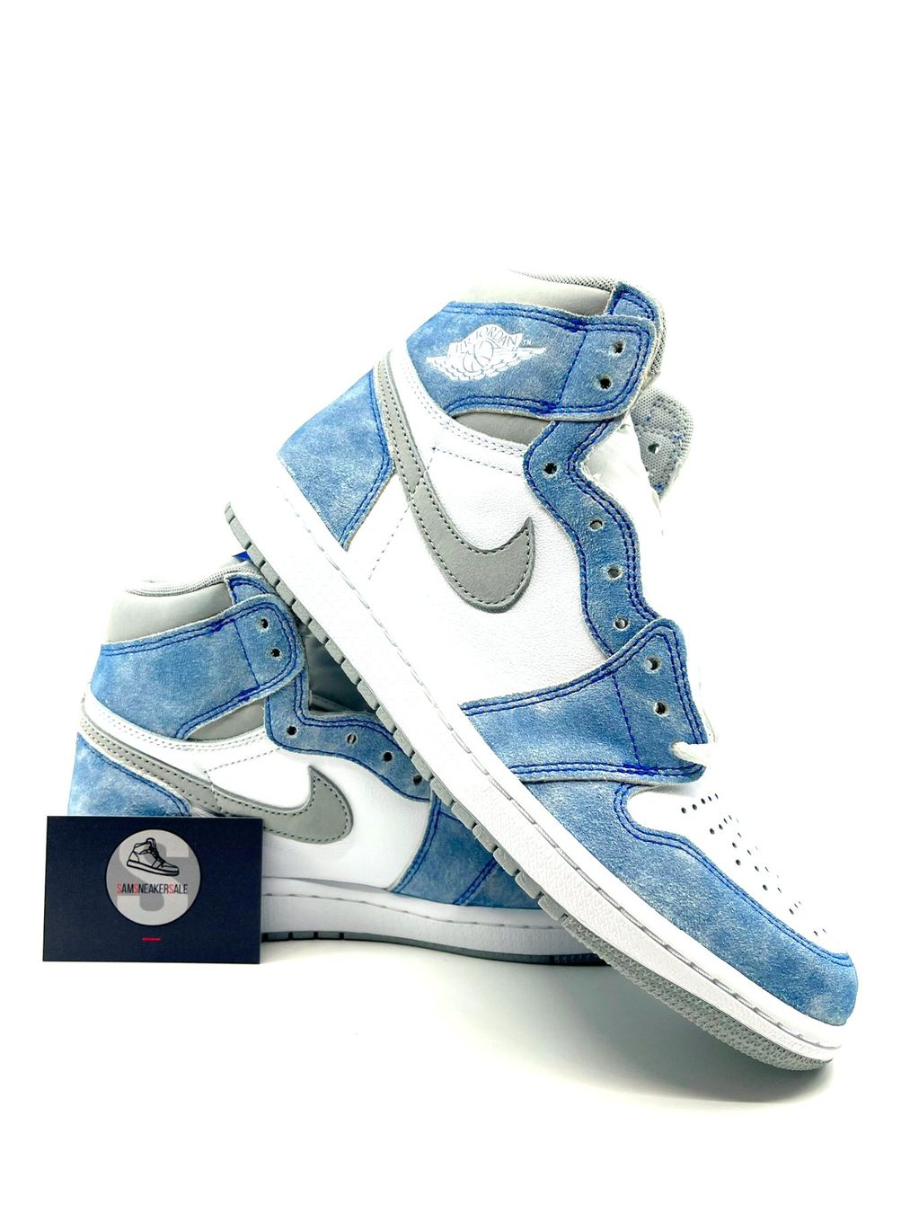 Jordan Scarpe da uomo: Jordan 1 Retro High Hyper Royal Smoke Grey Grösse EU 41 – Nuovo e nell'imballaggio originale da Küsnacht ZH venduto da SamSneakerSale