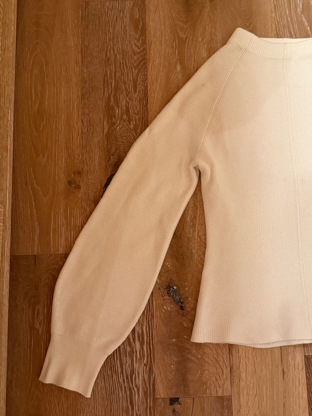 Zara Tops: Great cream knitted top. S – Gebraucht aus Grund b. Gstaad von PlageNeigeplus 1