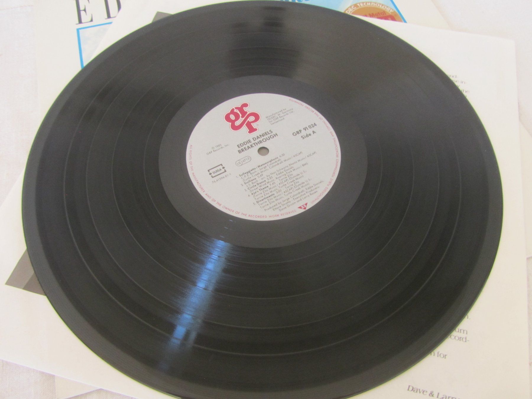 Dischi in vinile: EDDIE DANIELS:  Breakthrough – Usato da Seengen venduto da mikelele 1