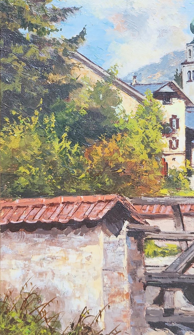 Tableaux: Madulain im Engadin, Ölgemälde – D'occasion à Muttenz par Mithrur 3